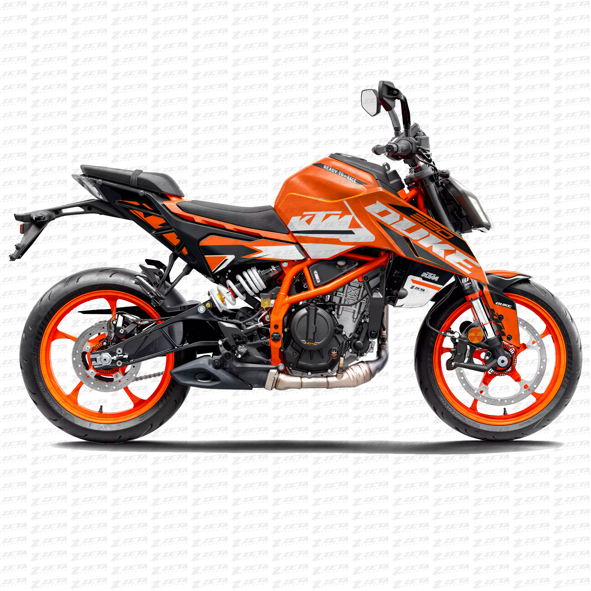 Semi Custom Ktm Duke 390 2024 Graphics Kit