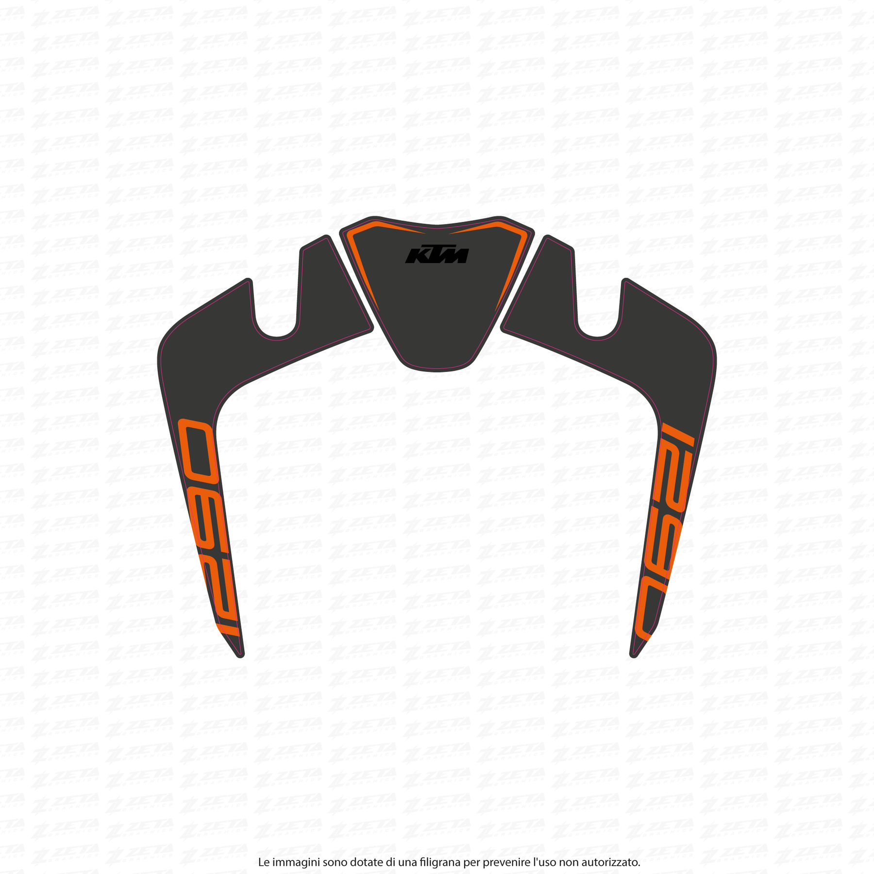 Kit grafiche adatto per KTM 390 Avventura - Edizione Sorriso Kit grafiche adatto per KTM 390 Avventura - Edizione Sorriso