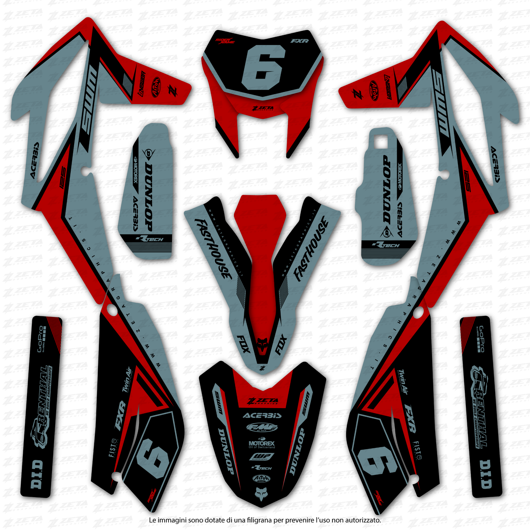 Semi Personalizzata | Kit Grafiche SWM 125/300/500 2018-2023