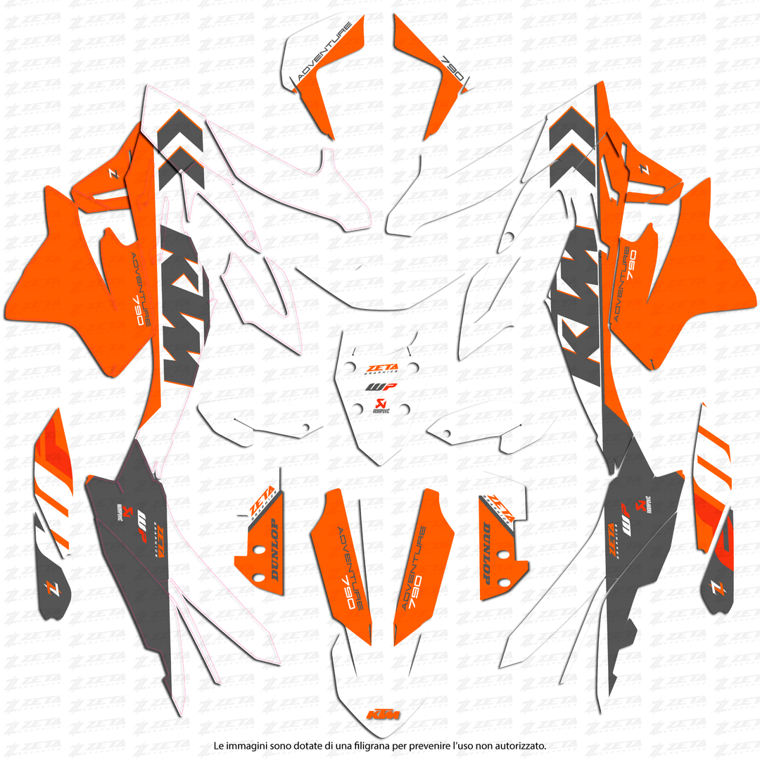 カッティングダイ(中古品) 790 Semi Custom | Ktm Adventure 790/890 Graphics Kit