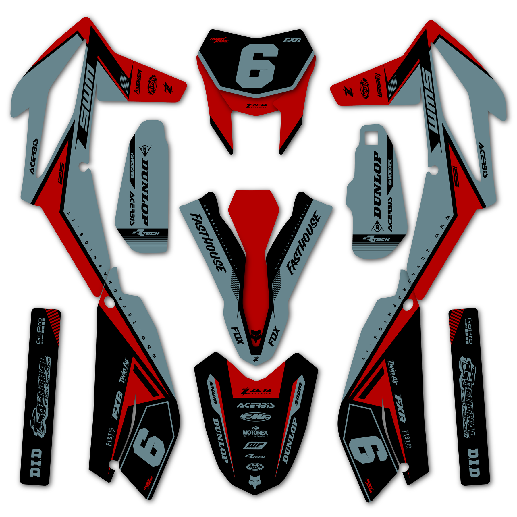 Semi Personalizzata | Kit Grafiche SWM 125/300/500 2018-2023
