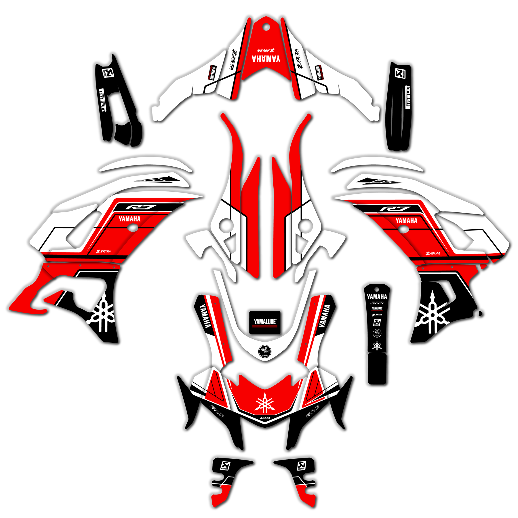 Alpine R7 Bnew Graphics Semi Custom | Kit Graphics Yamaha R7 2022-2023
