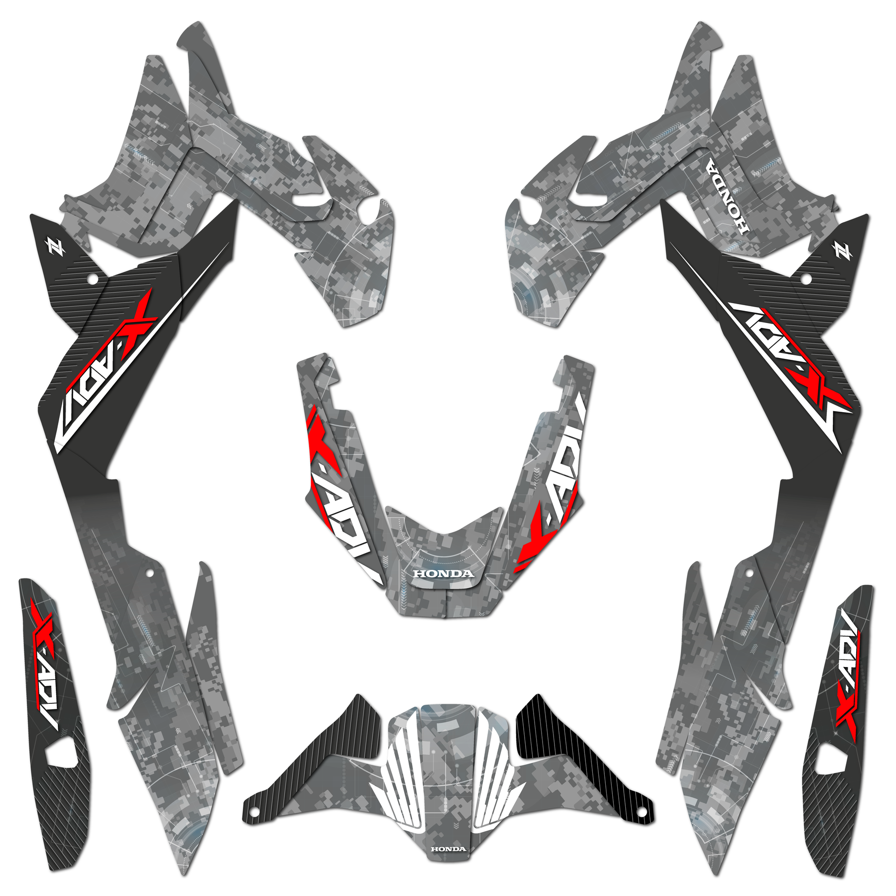 Semi Custom | Honda X-Adv 750 2017-2020 Graphics Kit